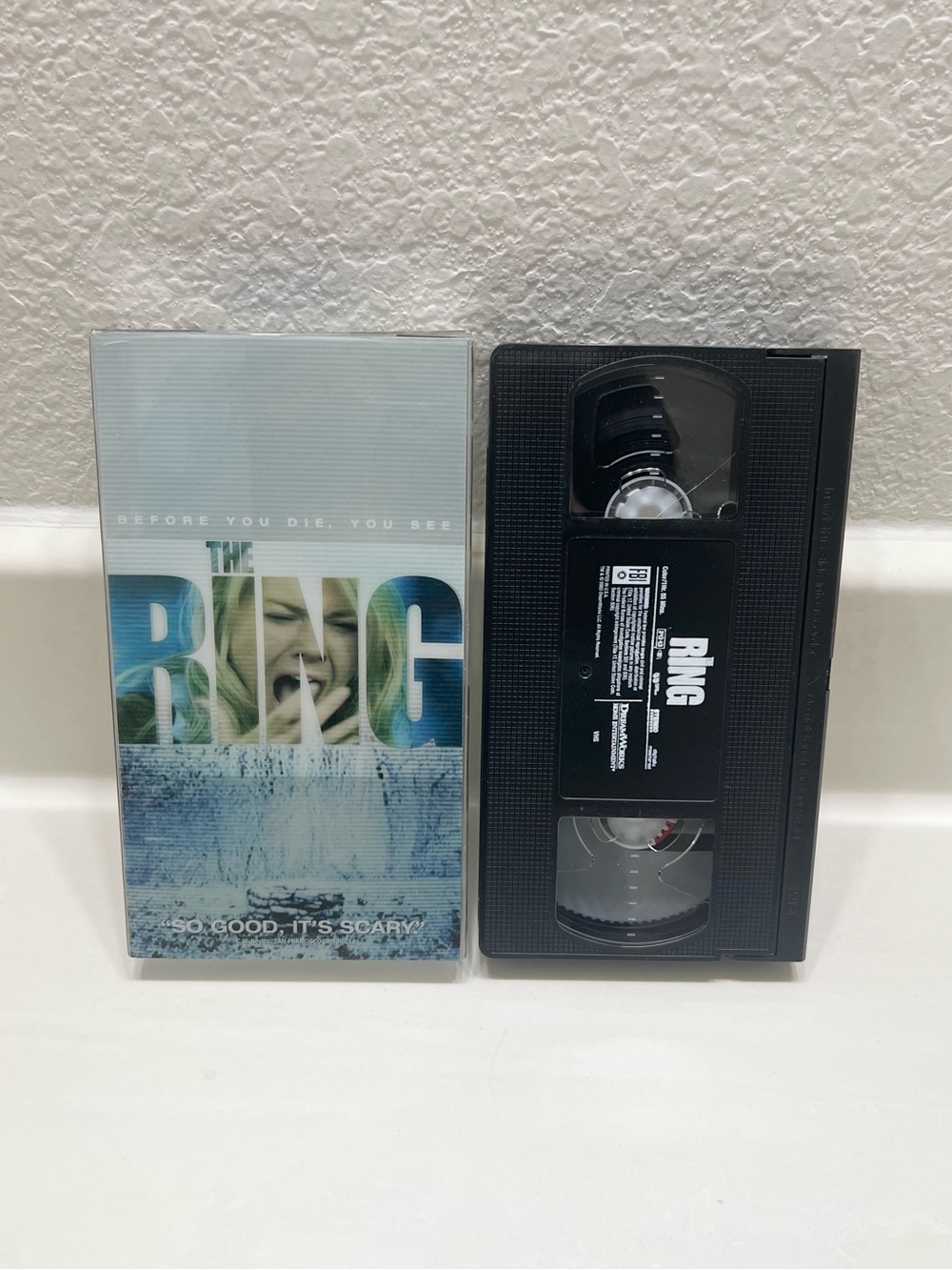 The Ring VHS (2002) Horror Movie Clear Plastic Slip Naomi Watts Classic Thriller